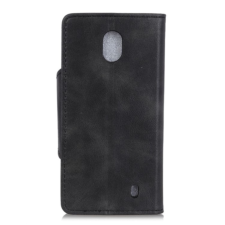 PU Leather Wallet Stand Mobile Case for Nokia 1 - Black-3