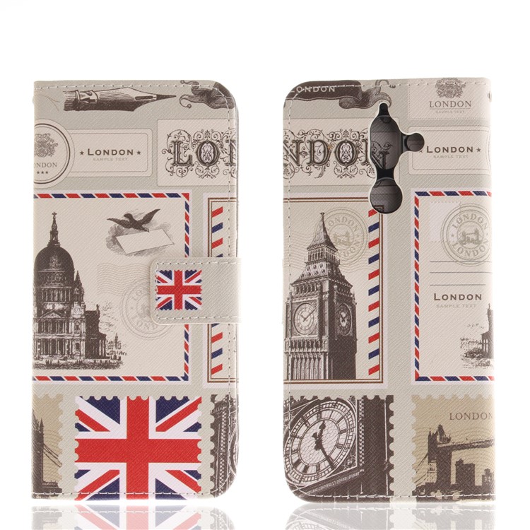 Pattern Printing Wallet Stand PU Leather Cover for Nokia 7 plus - UK Flag-3