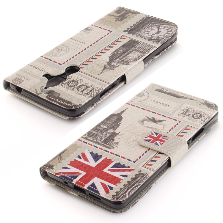 Pattern Printing Wallet Stand PU Leather Cover for Nokia 7 plus - UK Flag-4