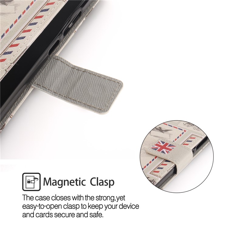Pattern Printing Wallet Stand PU Leather Cover for Nokia 7 plus - UK Flag-6