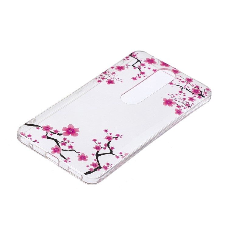 IMD Patterned Soft TPU Shell for Nokia 6 (2018) - Plum Blossom-2