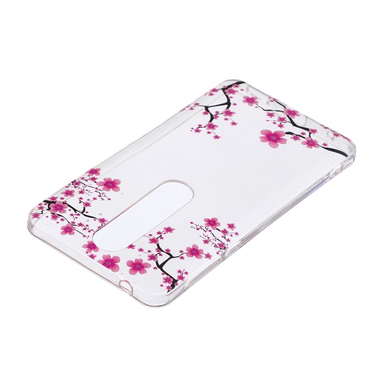 IMD Patterned Soft TPU Shell for Nokia 6 (2018) - Plum Blossom-3