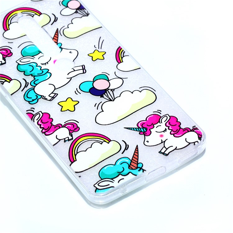 Pattern Printing Soft TPU Phone Case for Nokia 6 (2018) - Unicorns-2