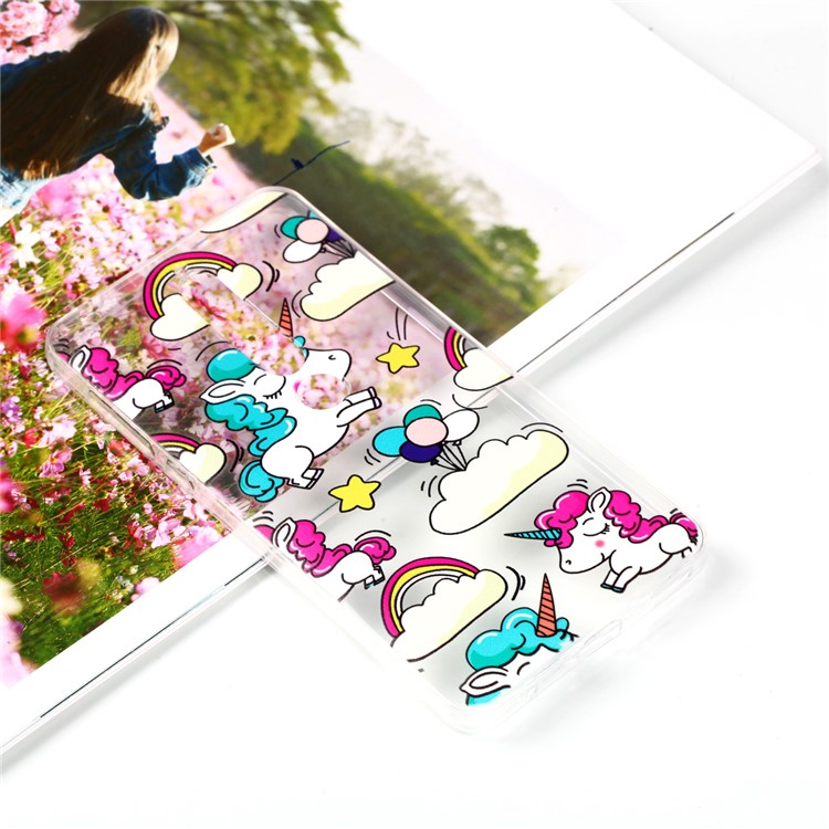 Pattern Printing Soft TPU Phone Case for Nokia 6 (2018) - Unicorns-5