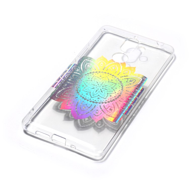 Colorful Laser Carving Patterned TPU Case for Nokia 7 plus - Blossom Flower-4