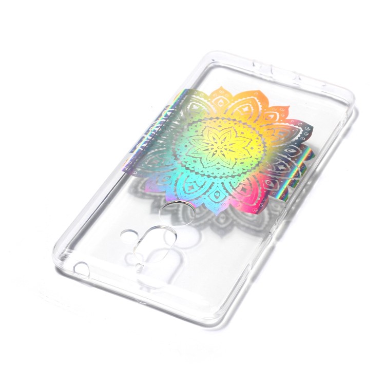 Colorful Laser Carving Patterned TPU Case for Nokia 7 plus - Blossom Flower-5