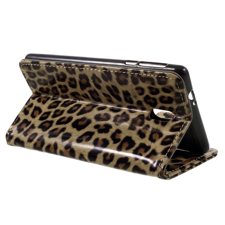 For Nokia 3 Leopard Pattern Leather Wallet Mobile Phone Case-5