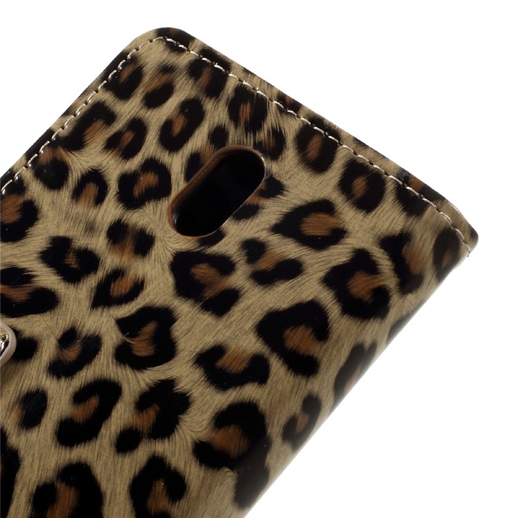 For Nokia 3 Leopard Pattern Leather Wallet Mobile Phone Case-8