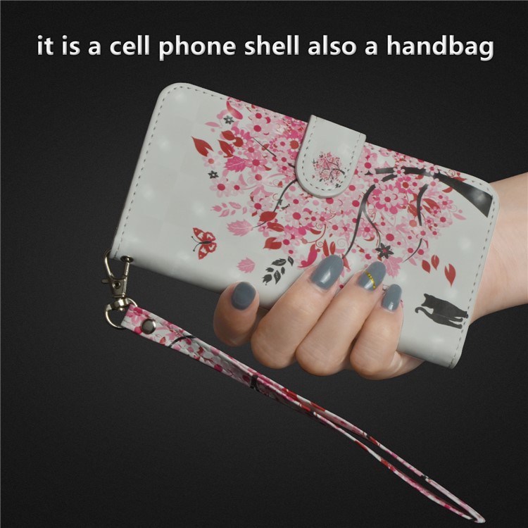 Pattern Printing Wallet Leather Stand Mobile Case for Nokia 6 (2018) - Flowered Tree-11
