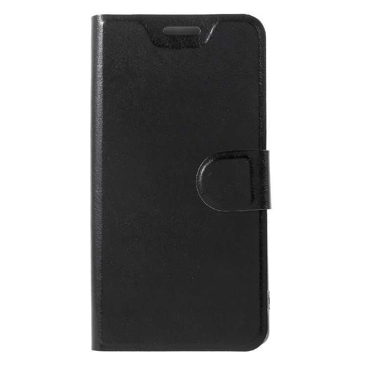 Crazy Horse PU Leather Card Slot Case with Stand for Nokia 3 Built-in Steel Sheet - Black-2