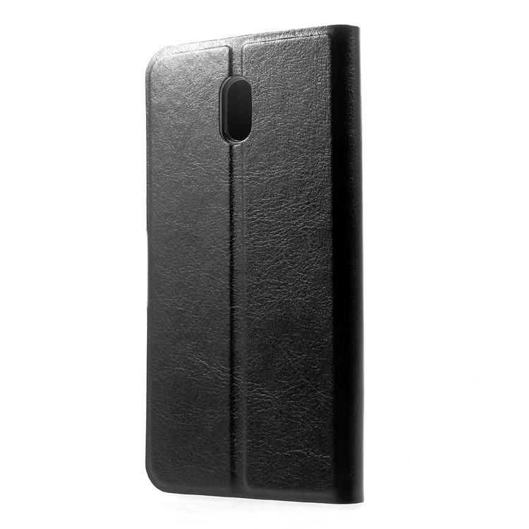 Crazy Horse PU Leather Card Slot Case with Stand for Nokia 3 Built-in Steel Sheet - Black-3