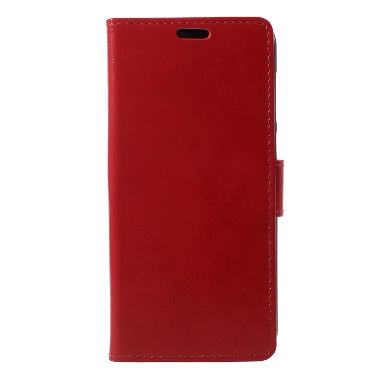 Red - Crazy Horse Texture Wallet Stand Leather Mobile Phone Cover for Nokia X6 (2018)-3