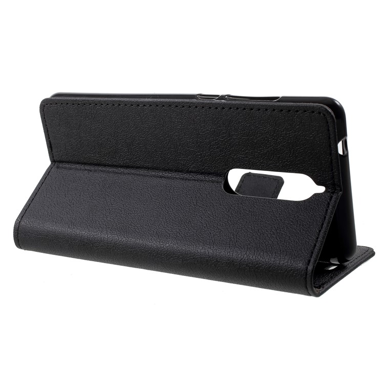 PU Leather Magnetic Wallet Mobile Phone Shell for Nokia 5.1 - Black-4