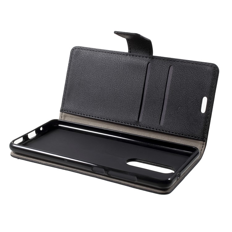 PU Leather Magnetic Wallet Mobile Phone Shell for Nokia 5.1 - Black-6