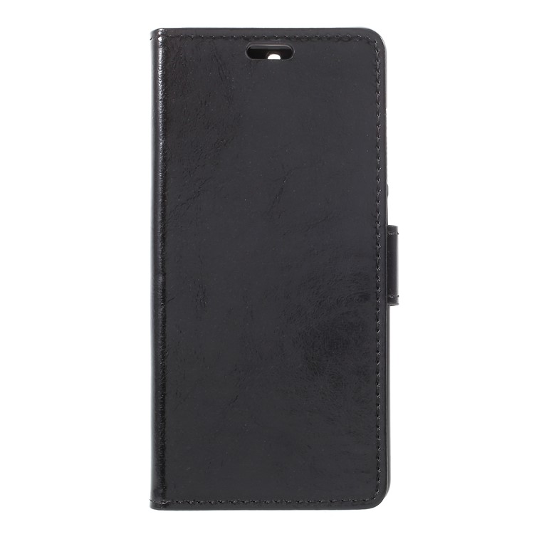 Crazy Horse Wallet Stand Leather Protection Phone Case for Nokia 5.1 - Black-2