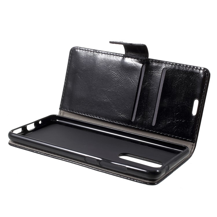 Crazy Horse Wallet Stand Leather Protection Phone Case for Nokia 5.1 - Black-6