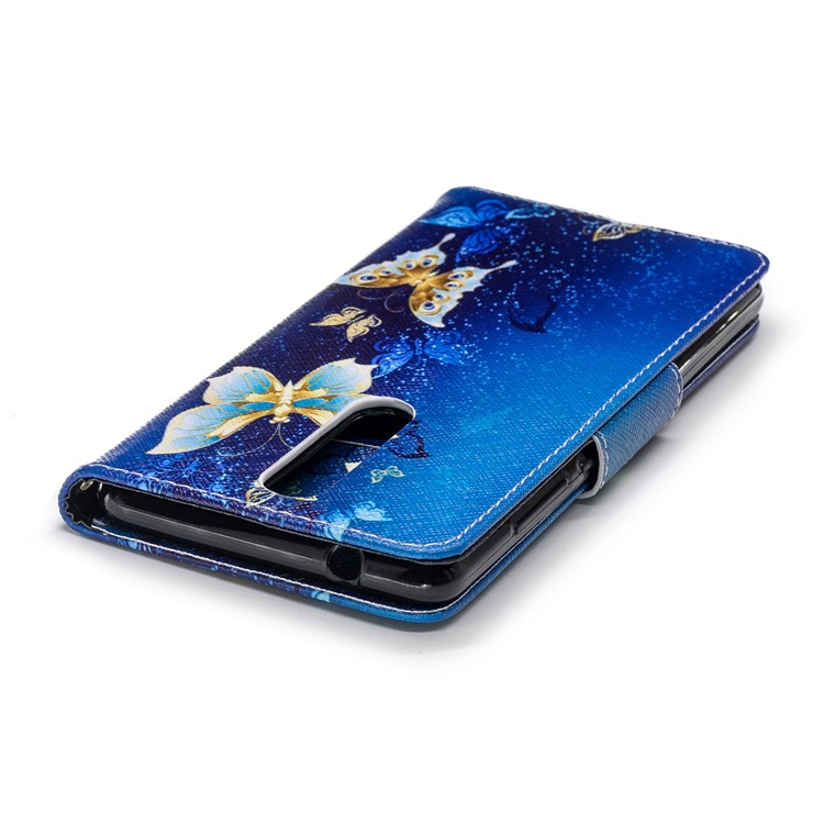 Pattern Printing Wallet Leather Case with Stand for Nokia 5.1 - Butterfly Pattern-7