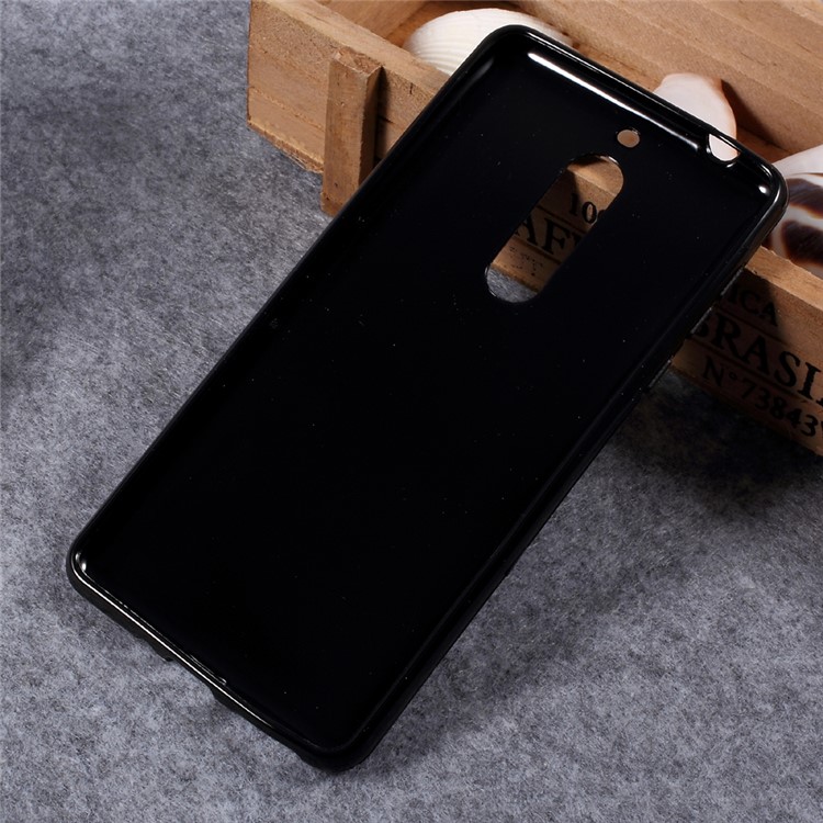 S Shape Soft TPU Protective Phone Case for Nokia 5 5.2-inch - Black-2