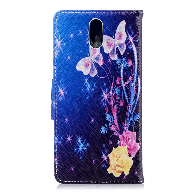 Padrão De Impressão Carteira De Couro Stand Shell Case Para Nokia 3.1 - Borboletas Elegantes-3