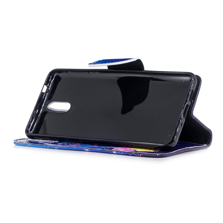 Padrão De Impressão Carteira De Couro Stand Shell Case Para Nokia 3.1 - Borboletas Elegantes-5