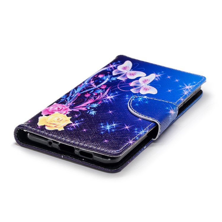Padrão De Impressão Carteira De Couro Stand Shell Case Para Nokia 3.1 - Borboletas Elegantes-6