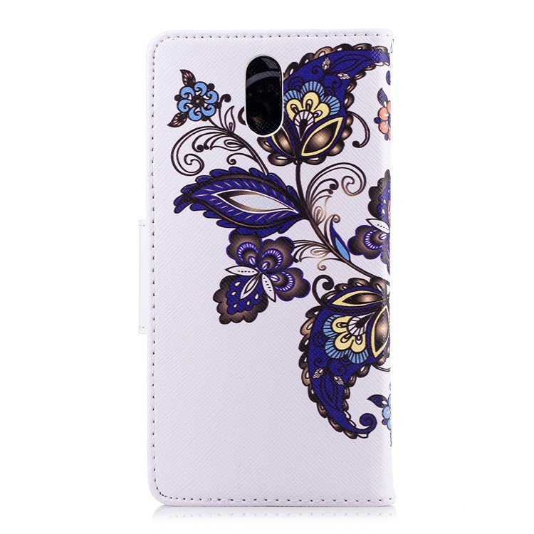 Carteira De Couro De Impressão Padrão Carteira Com Suporte Para Nokia 3.1 - Teste Padrão De Borboleta-3
