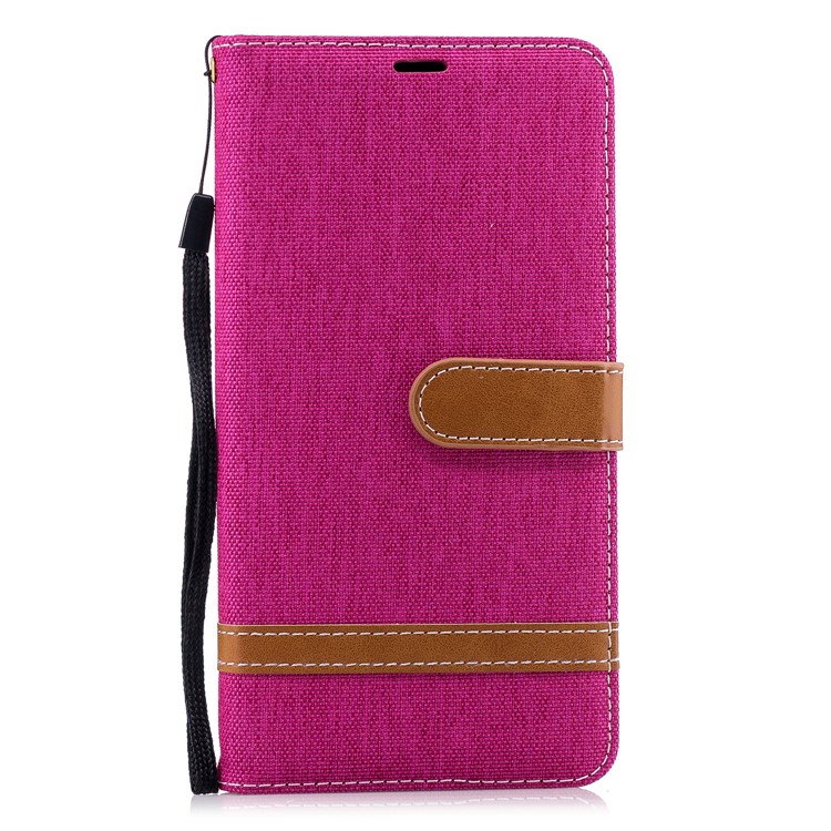 Assorted Color Jeans Cloth Wallet Stand Leather Mobile Casing for Nokia 2.1 - Rose-2