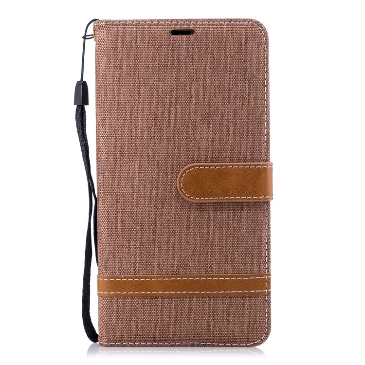 Assorted Color Jeans Cloth Wallet Stand Leather Cell Phone Cover for Nokia 2.1 - Khaki-2