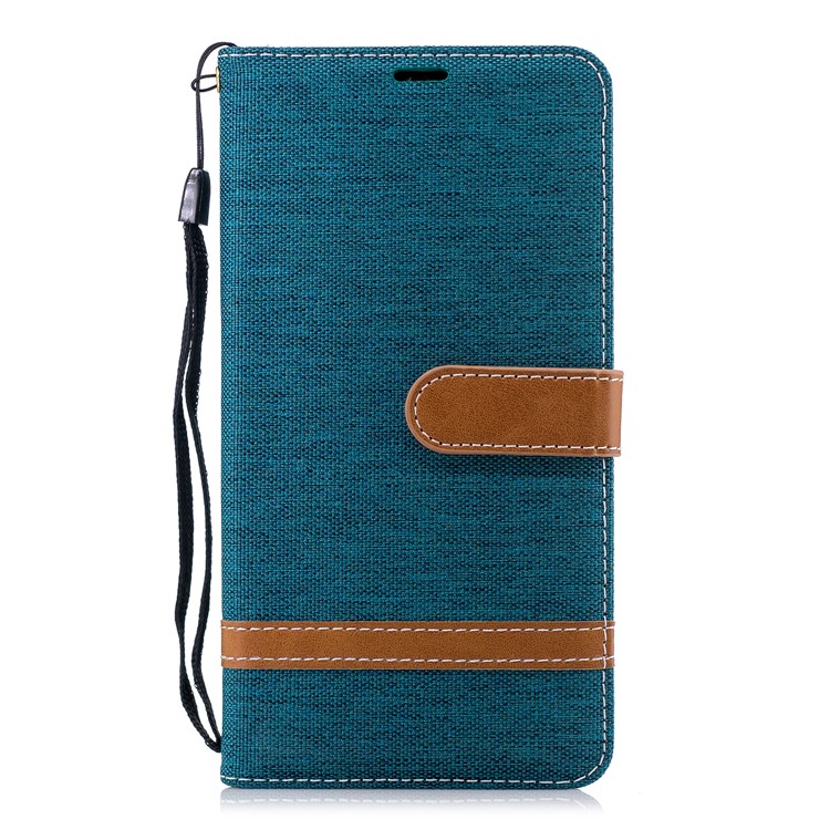 Assorted Color Jeans Cloth Wallet Stand Leather Protective Cover Case for Nokia 2.1 - Green-2