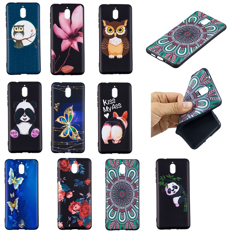 Pattern Printing Embossed TPU Case for Nokia 3.1 - Symmetric Pattern-8
