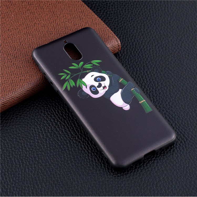 Pattern Printing Embossed TPU Back Case for Nokia 3.1 - Panda Pattern-2