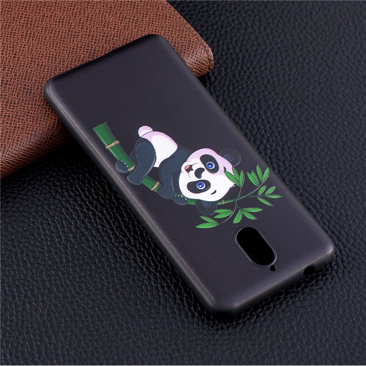 Pattern Printing Embossed TPU Back Case for Nokia 3.1 - Panda Pattern-3