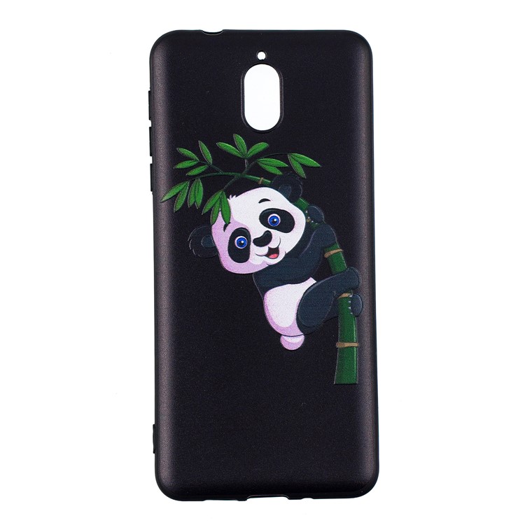 Pattern Printing Embossed TPU Back Case for Nokia 3.1 - Panda Pattern-4
