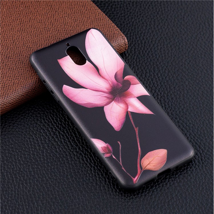 Pattern Printing Embossed TPU Case Shell for Nokia 3.1 - Flower Pattern-2