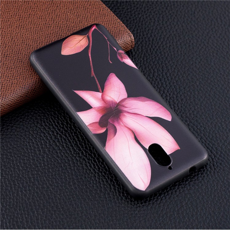 Pattern Printing Embossed TPU Case Shell for Nokia 3.1 - Flower Pattern-3