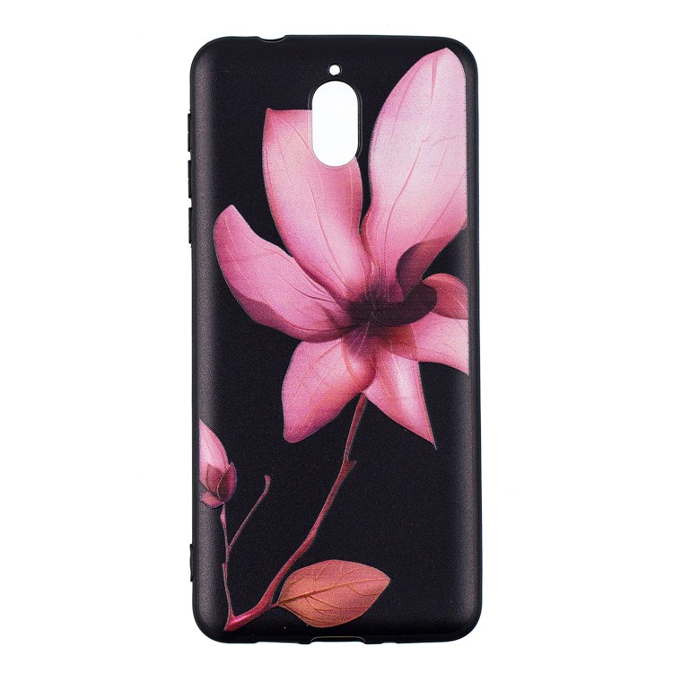 Pattern Printing Embossed TPU Case Shell for Nokia 3.1 - Flower Pattern-4