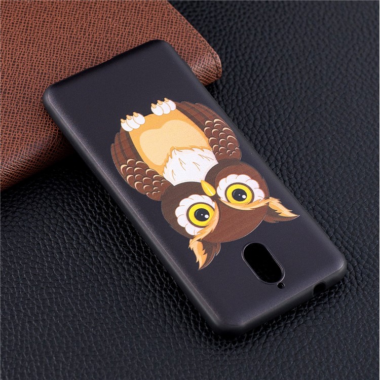 Pattern Printing Embossed TPU Phone Cover Case for Nokia 3.1 - Brown Owl-3