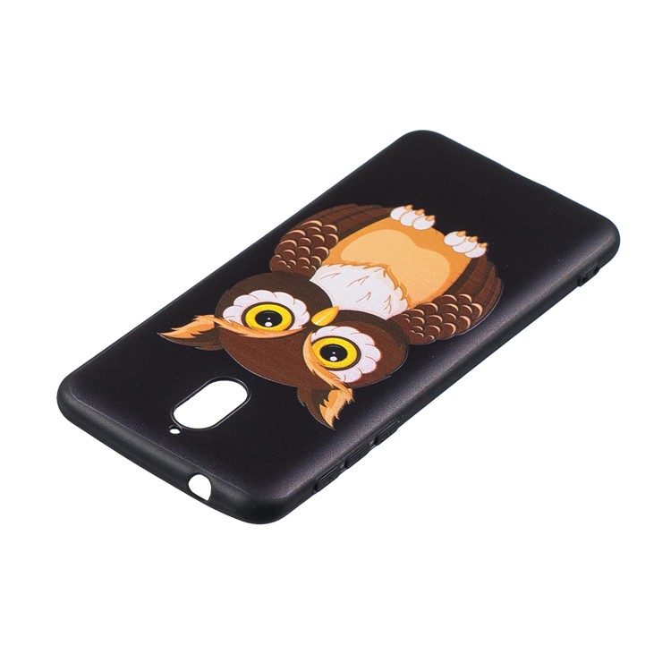 Pattern Printing Embossed TPU Phone Cover Case for Nokia 3.1 - Brown Owl-6