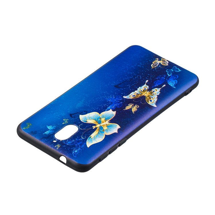 Pattern Printing Embossed TPU Mobile Phone Case for Nokia 3.1 - Butterfly Pattern-6