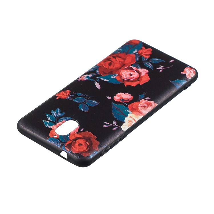 Pattern Printing Embossed Soft TPU Case for Nokia 3.1 - Vivid Flowers-6