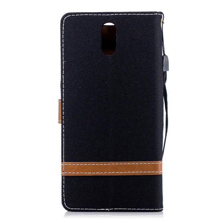 Assortiment De Jeans De Couleur Étui En Cuir De Support De Portefeuille Pour Nokia 3.1 - Noir-3