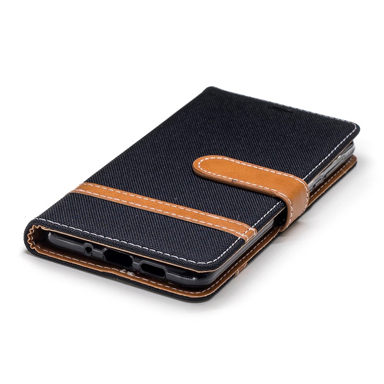 Assortiment De Jeans De Couleur Étui En Cuir De Support De Portefeuille Pour Nokia 3.1 - Noir-6
