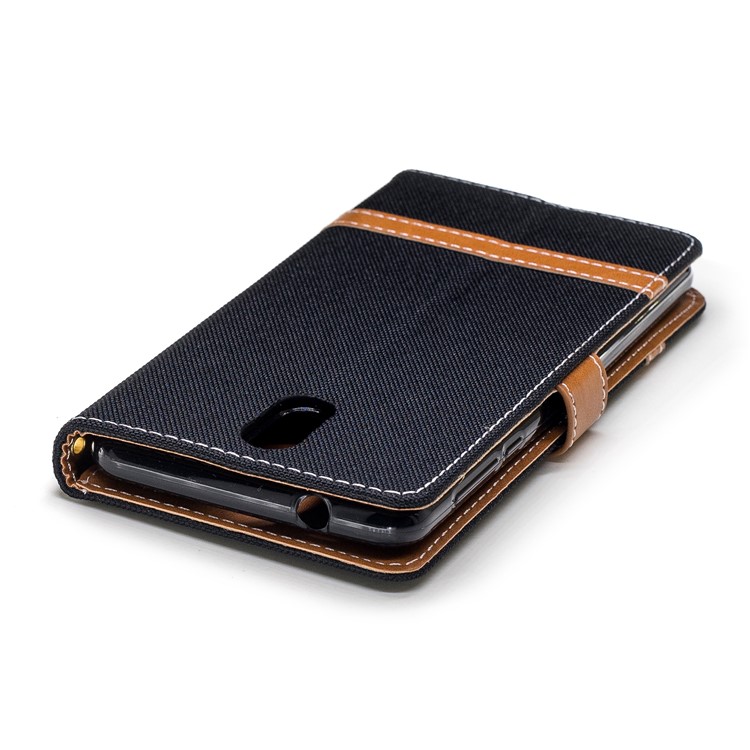 Assortiment De Jeans De Couleur Étui En Cuir De Support De Portefeuille Pour Nokia 3.1 - Noir-7
