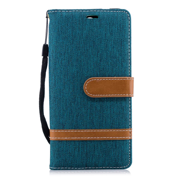 Assorted Color Jeans Cloth Wallet Leather Case with Stand for Nokia 3.1 - Green-2