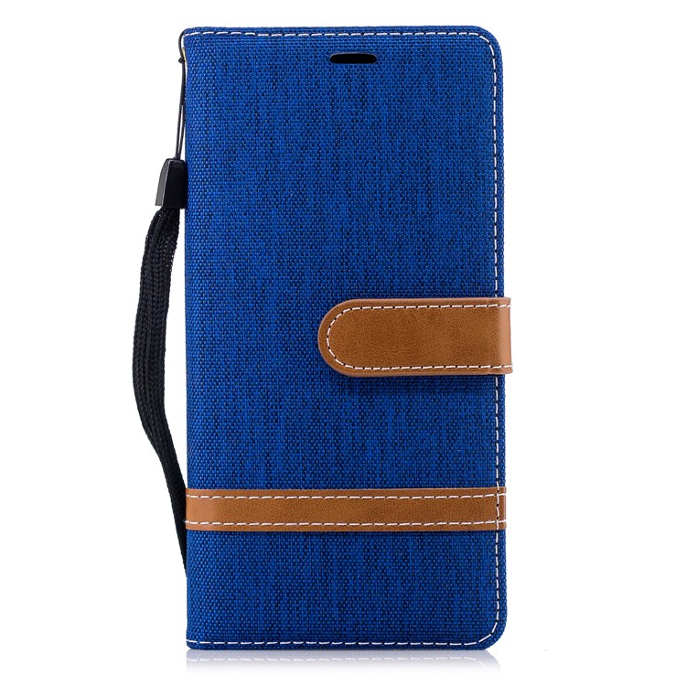 Assorted Color Jeans Cloth Wallet Leather Cover with Stand for Nokia 3.1 - Baby Blue-2