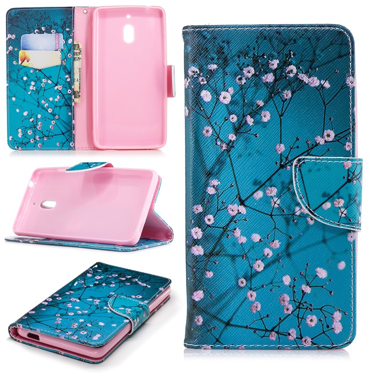 Pattern Printing PU Leather Protection Cell Phone Case for Nokia 2.1 - Wintersweet-1