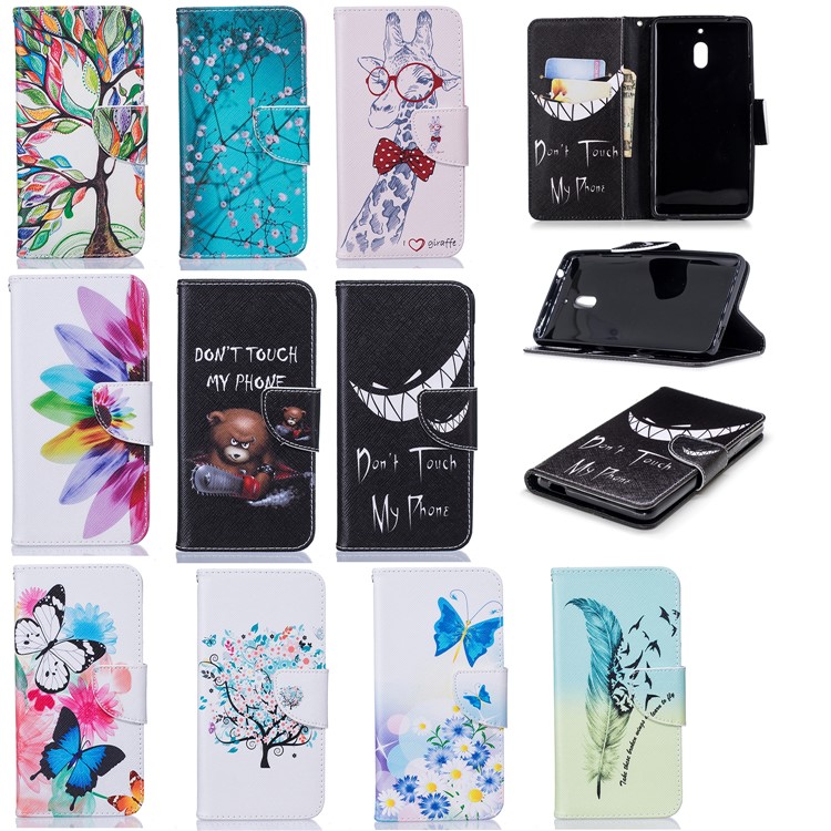 Pattern Printing PU Leather Protection Cell Phone Case for Nokia 2.1 - Wintersweet-9