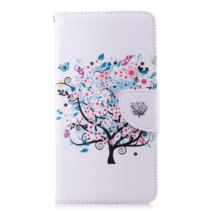 Pattern Printing PU Leather Protection Mobile Phone Case for Nokia 2.1 - Flowered Tree-2