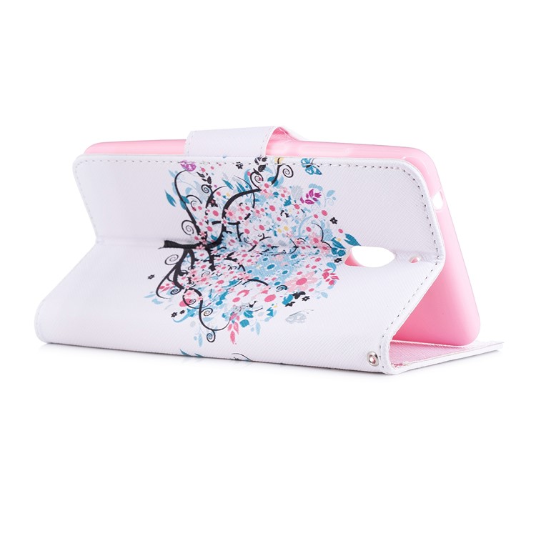 Pattern Printing PU Leather Protection Mobile Phone Case for Nokia 2.1 - Flowered Tree-4