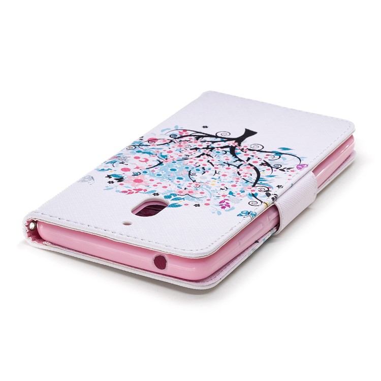 Pattern Printing PU Leather Protection Mobile Phone Case for Nokia 2.1 - Flowered Tree-7